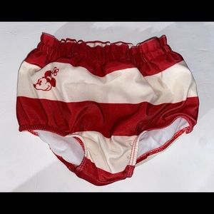 JUNK FOOD Mickey Mouse Swimwear 6-9M red white